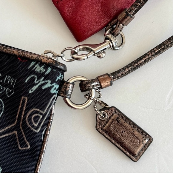 Coach Poppy Graffiti Wristlet - Picture 6 of 10